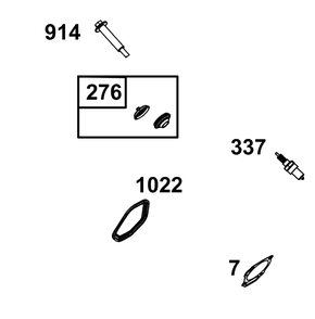 Cylinder Head Group Diagram and Parts List for 25G032-0001-G1 200000 - 399999 Briggs and Stratton Engine